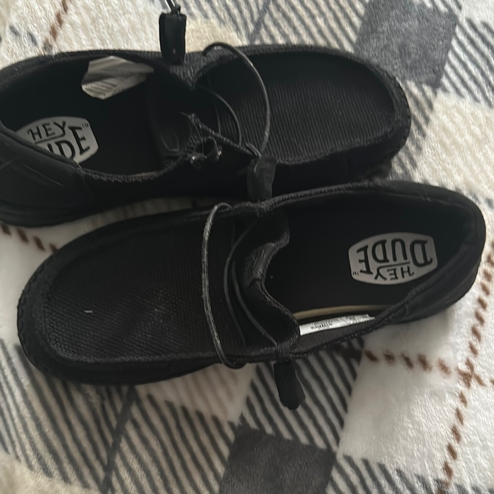Hey Dude Black Loafers Comfortable Slip-Ons